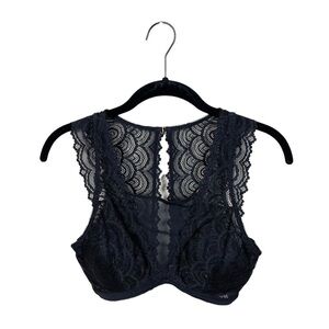 Sophie B. Lace Black Bra / Bralette Size Small Keyhole Back Wireless Size S